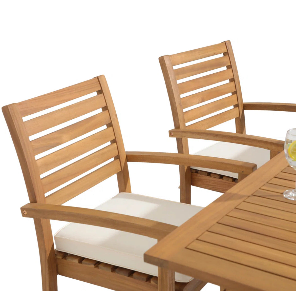 Acacia Wood Patio Dining Set