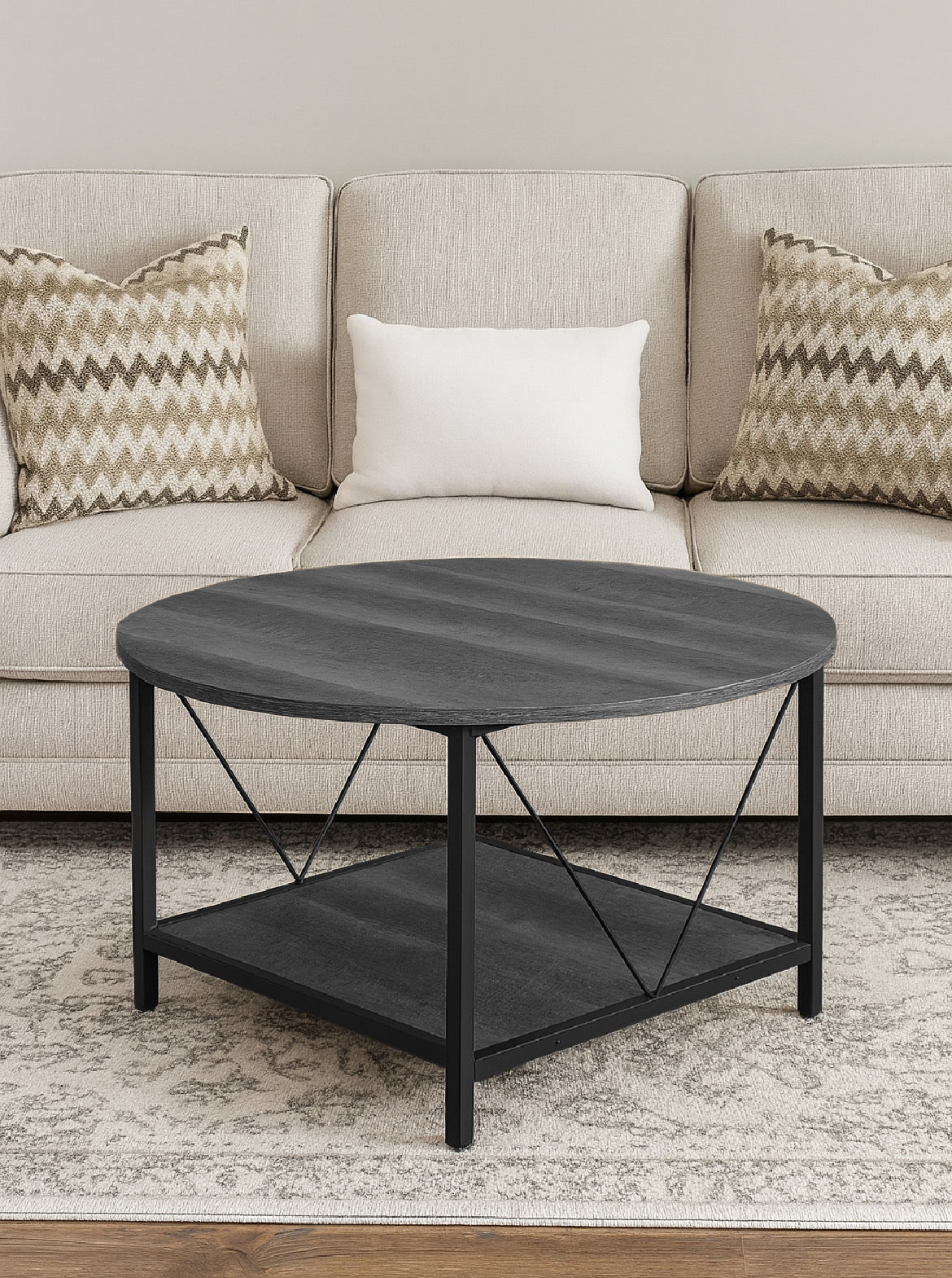 Round Rustic Coffee Table