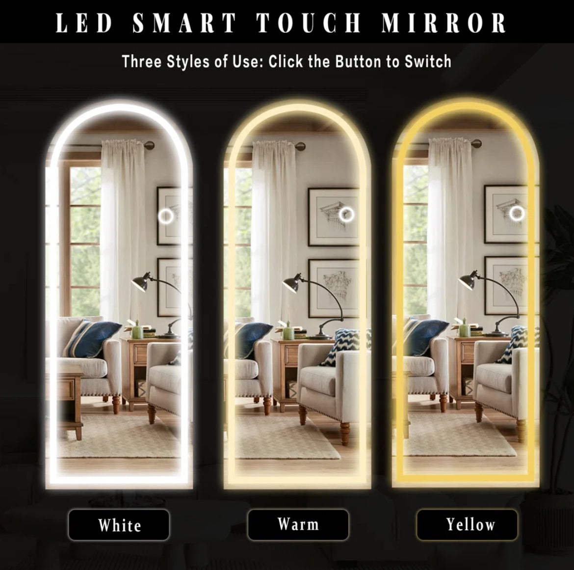 Lighted Full Length Mirror