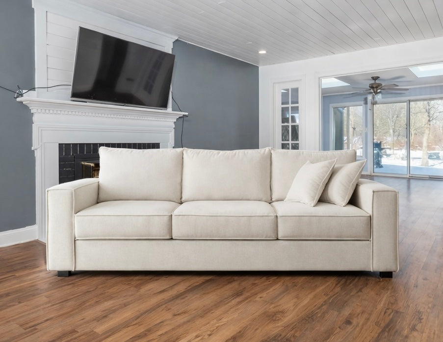 3-Seater Modern Upholstered Sofa