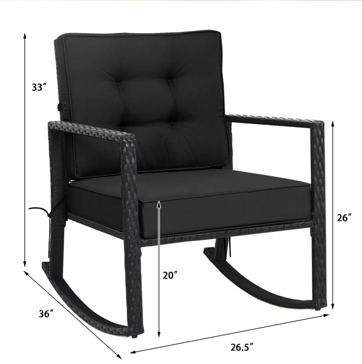 Wicker Patio Comfy Chair