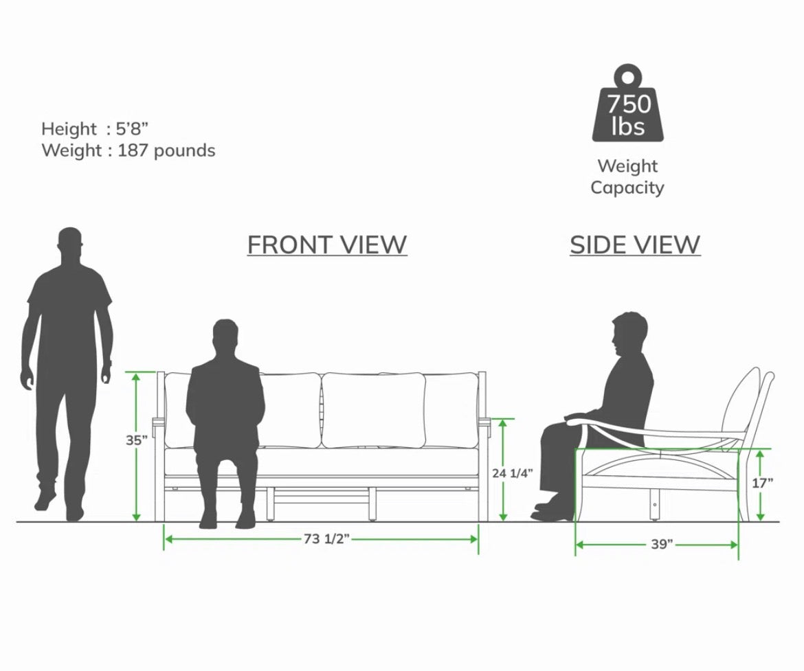 4-Piece Conversation Outdoor Set