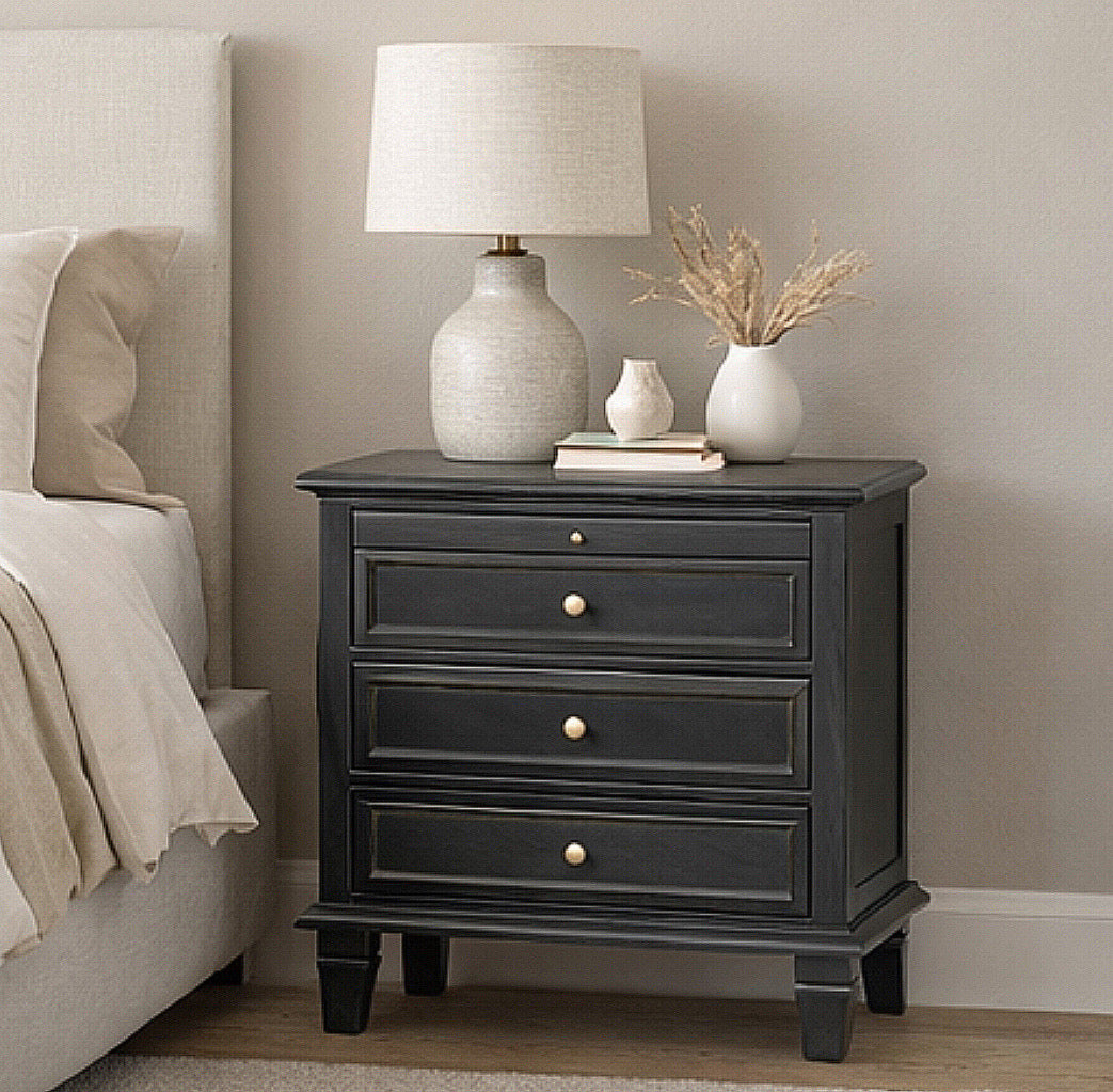 3-Drawer Farmhouse Nightstand