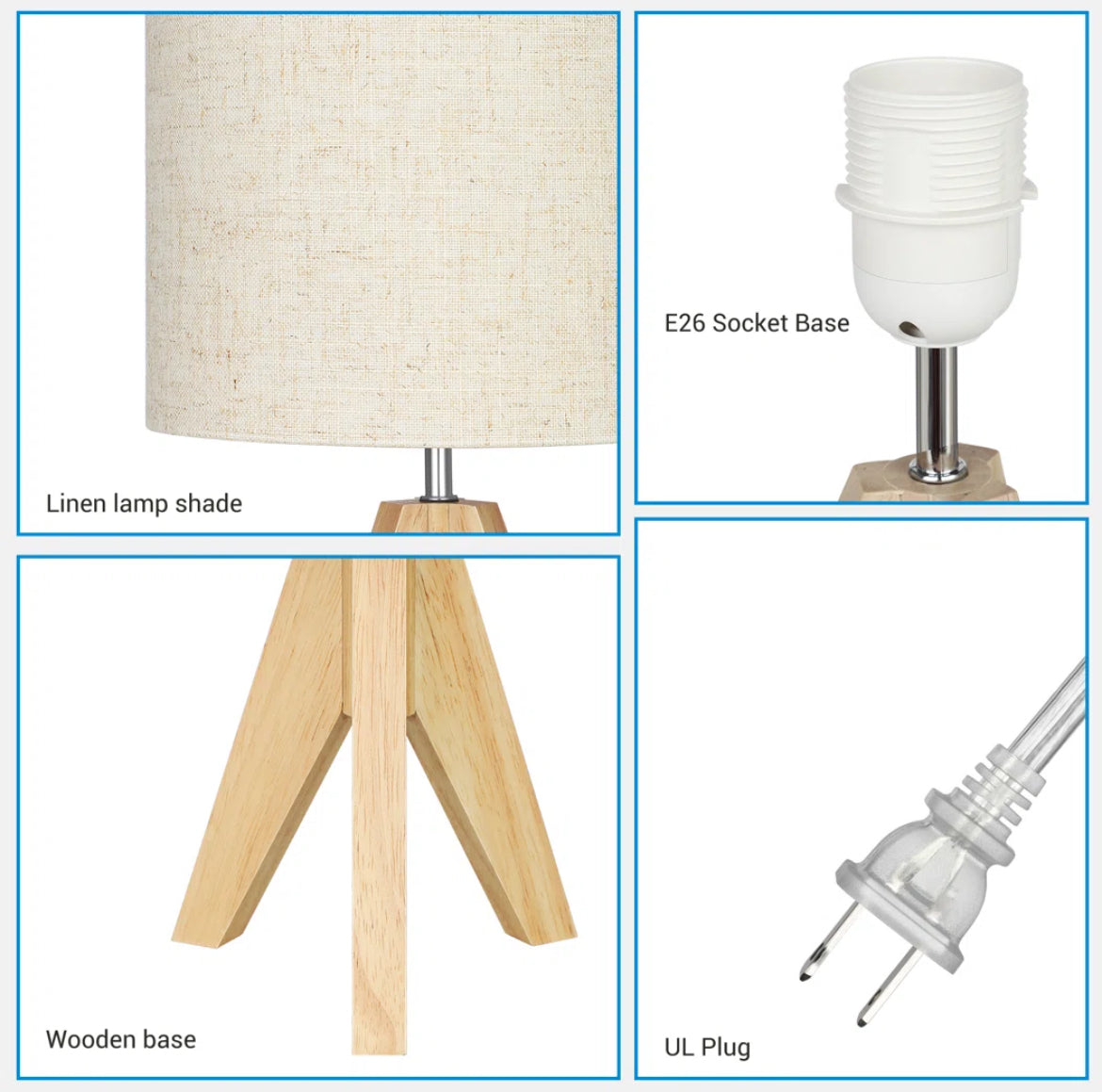 Tripod Table Lamp (Set of 2)