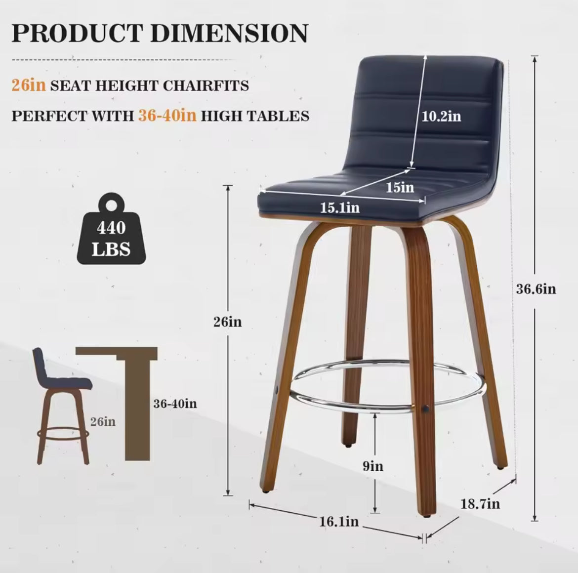 26” Counter Stool (Set of 4)