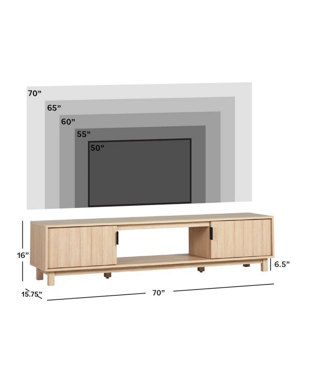 2-Door TV Stand