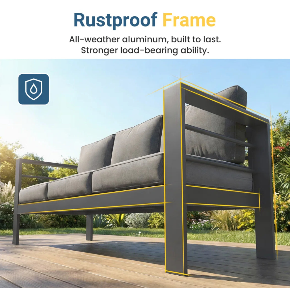 Outdoor Seating Group Set w/ Cushions