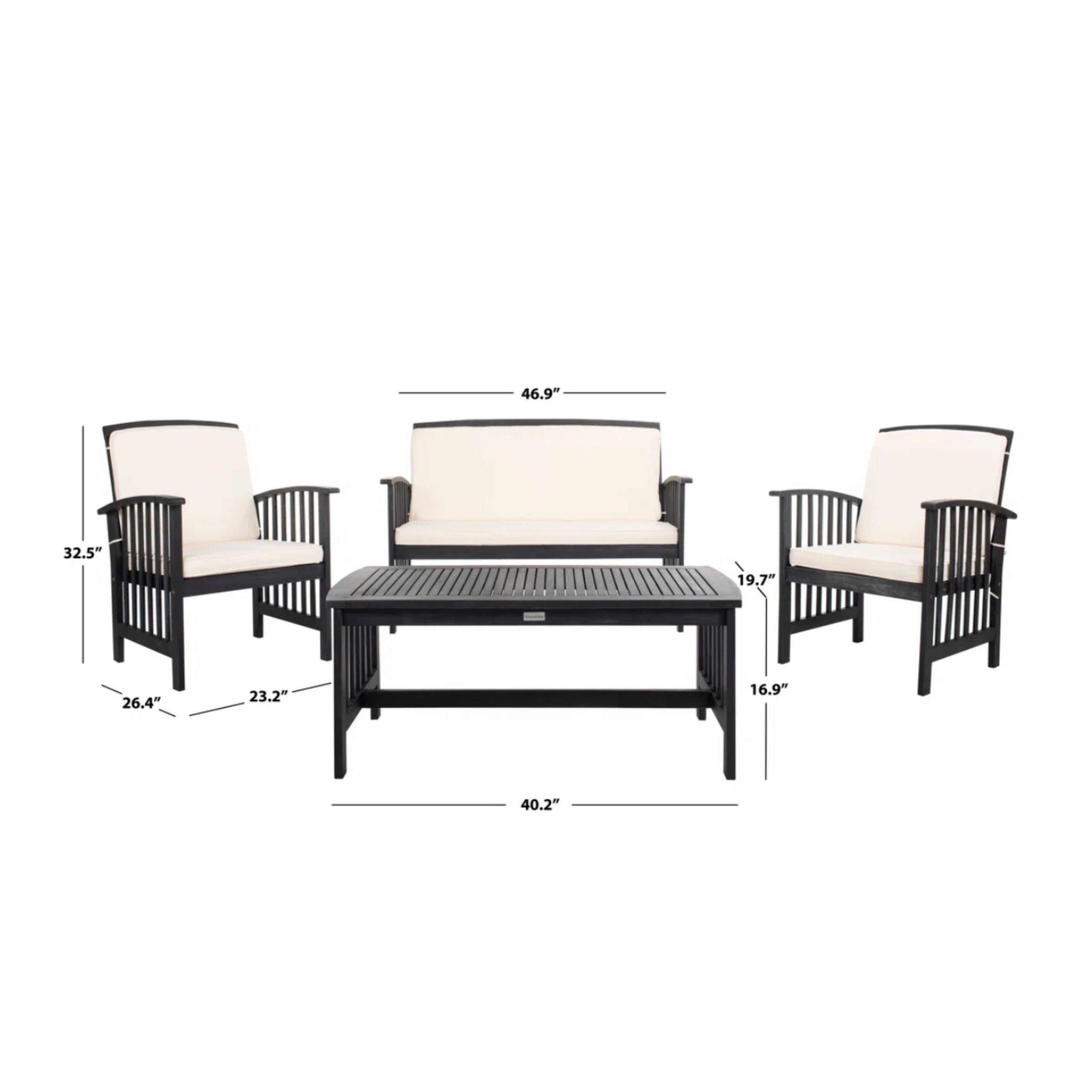 Patio Conversation Set w/ Cushions