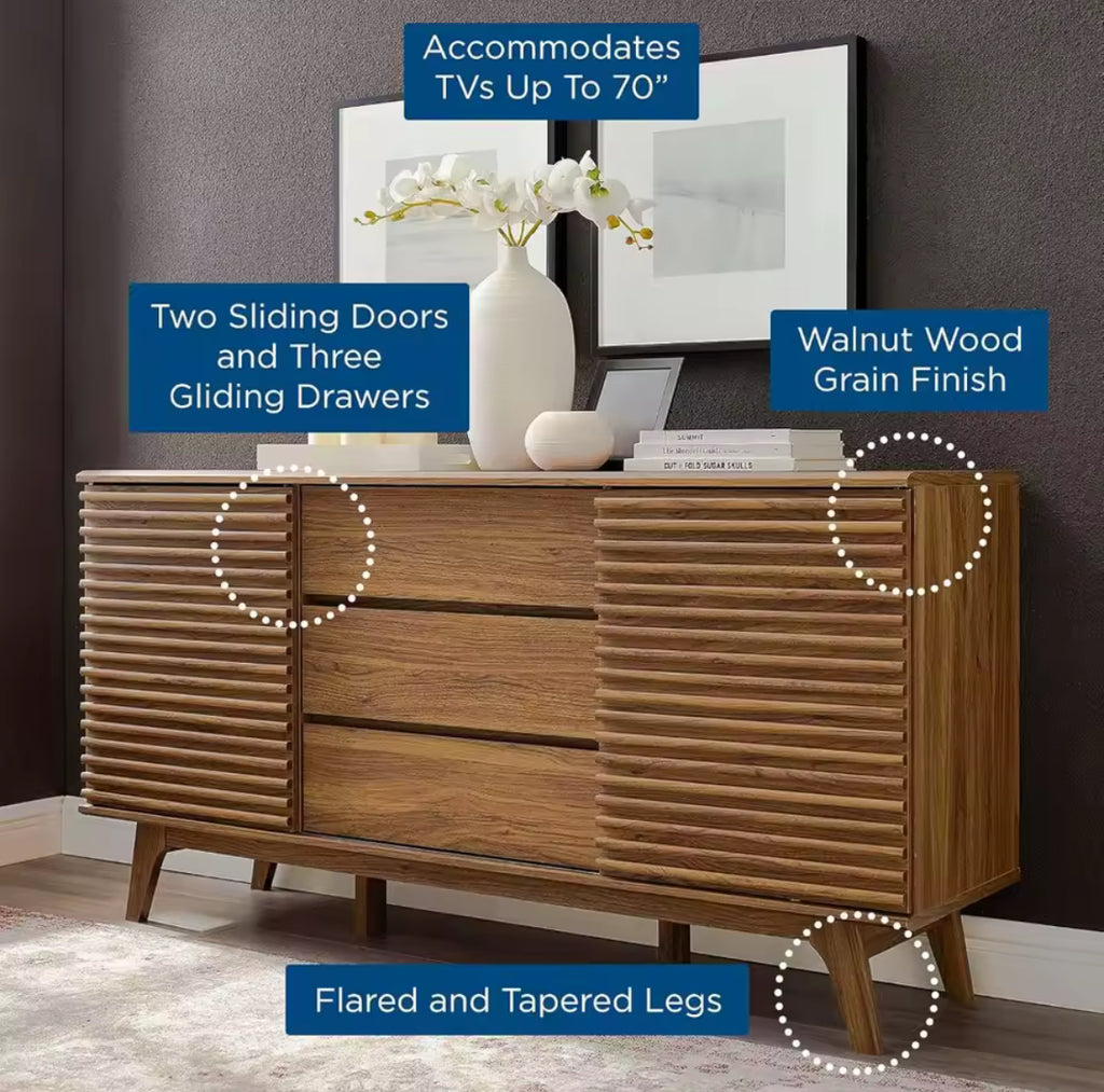 Modern Wood TV Stand