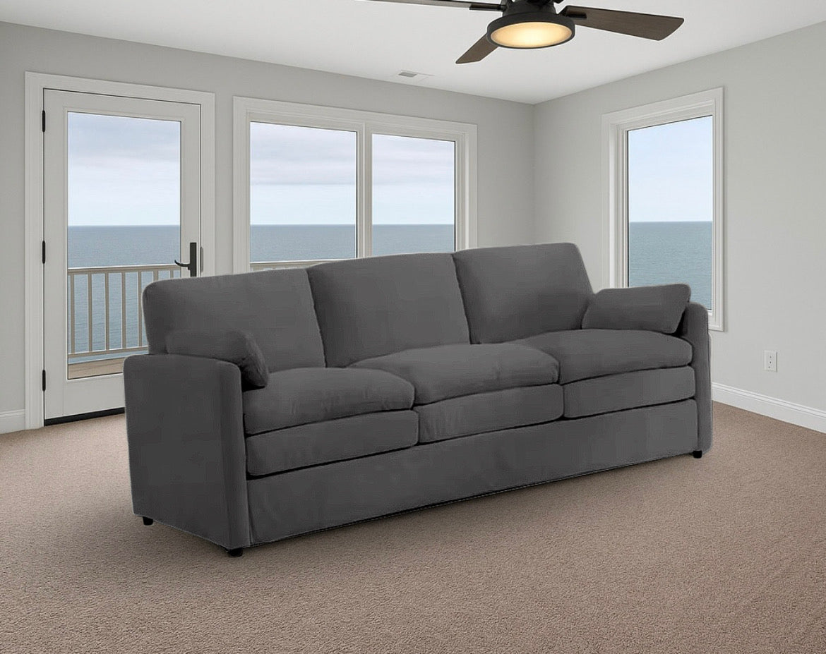 Double Plush Cushioned Sofa