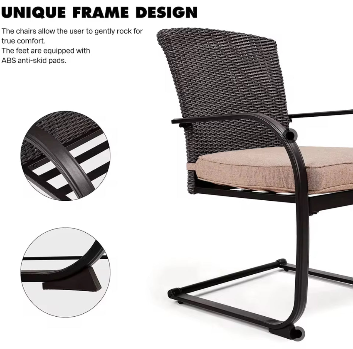 Spring Outdoor Lounge Chair (Set of 2)