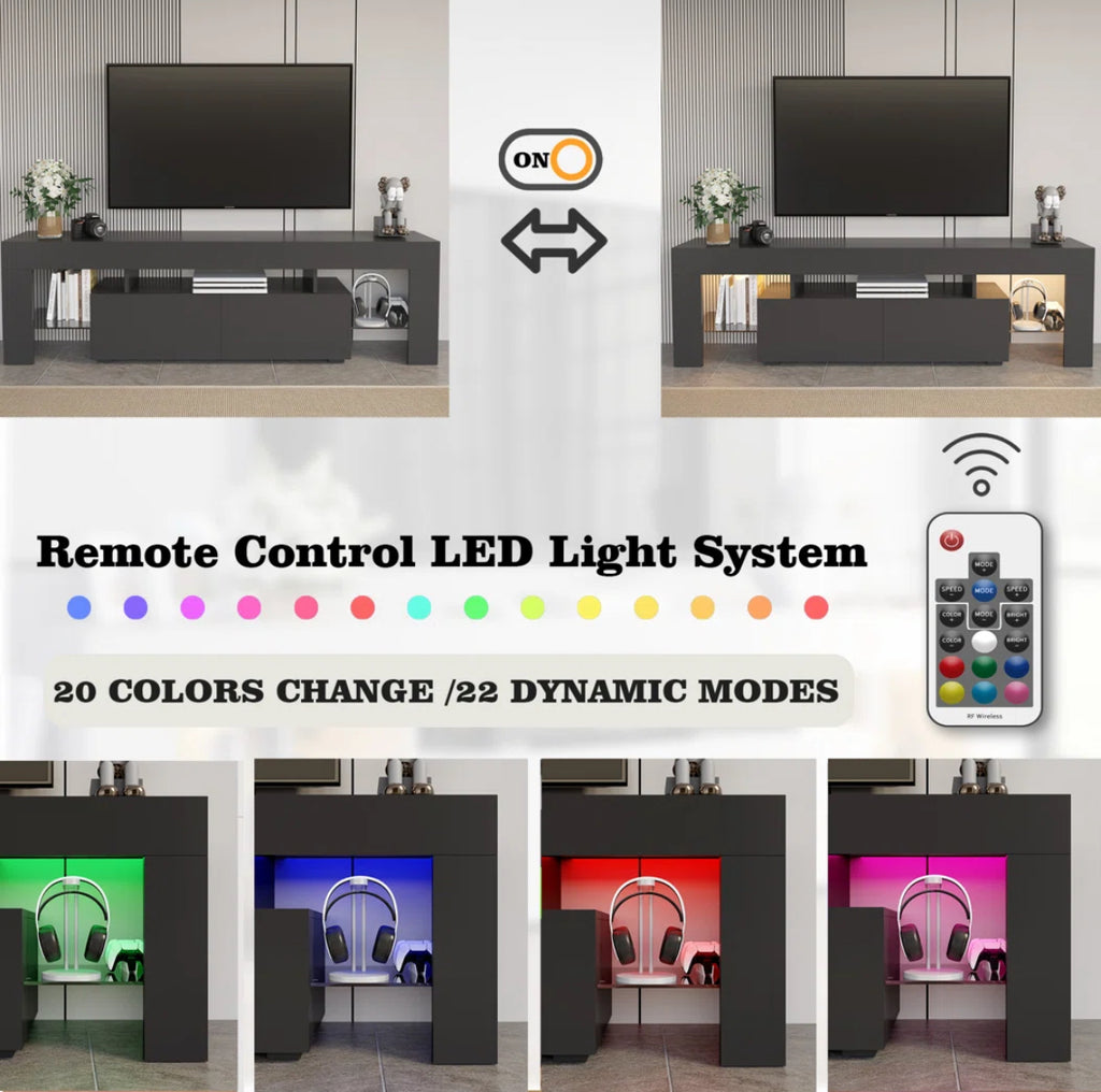 Entertainment Center w/ LED Lights