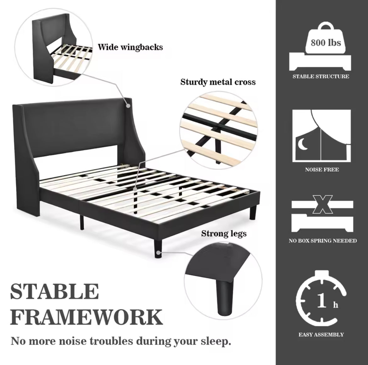 Fabric Bed Platform