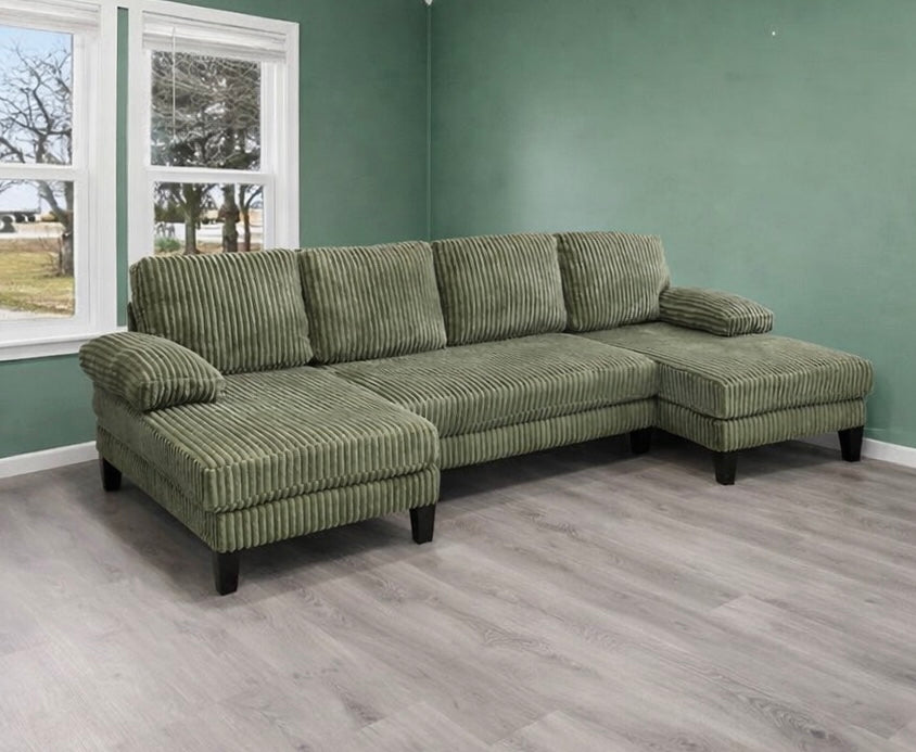 U-Shaped Modular Sectional Sleeper Sofa