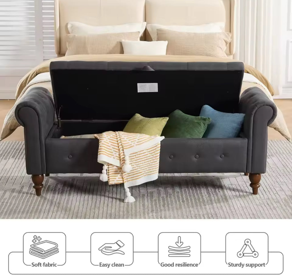 63" King-Size Storage Bench