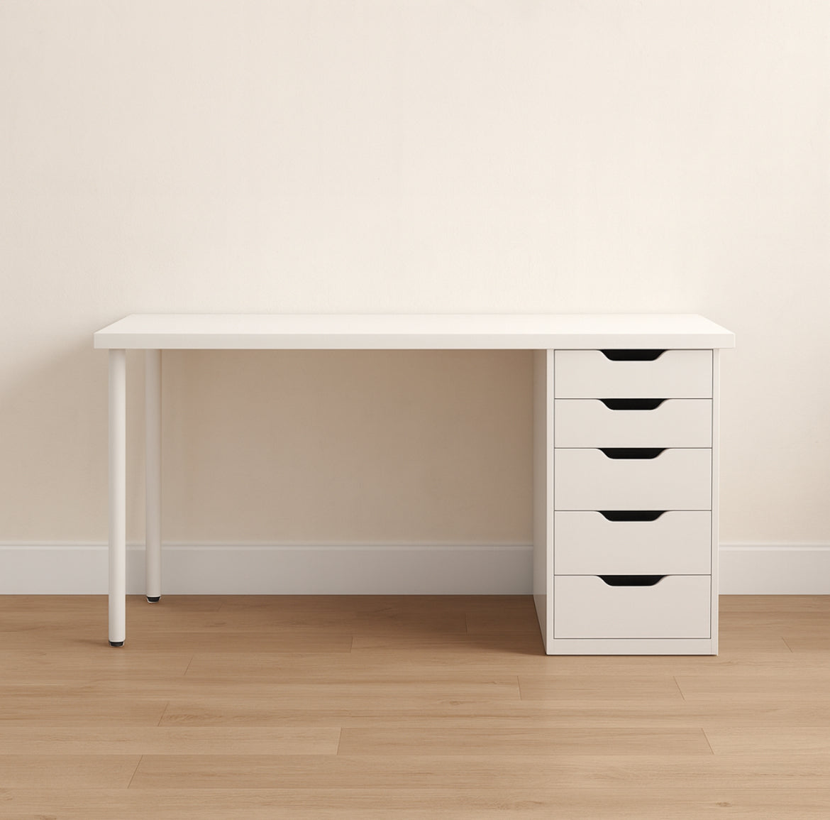 47” Office Desk w/ 5 Drawers