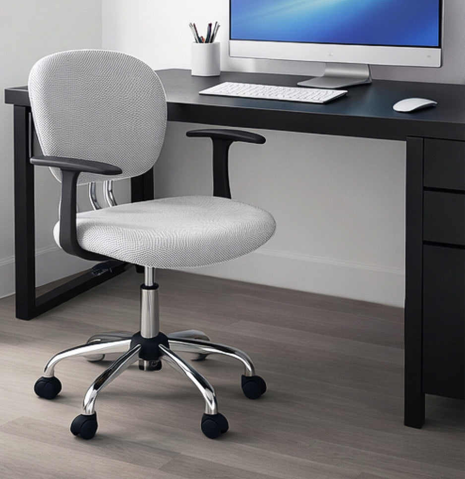 Swivel Office Chair w/ Padded Seat & Chrome Base