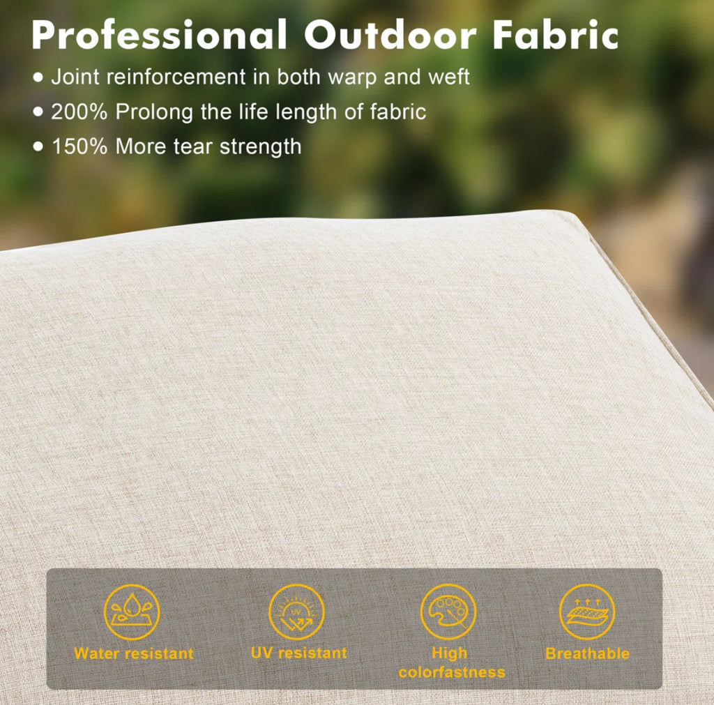 Backyard Patio Chairs w/ Premium Cushions (Set of 2)