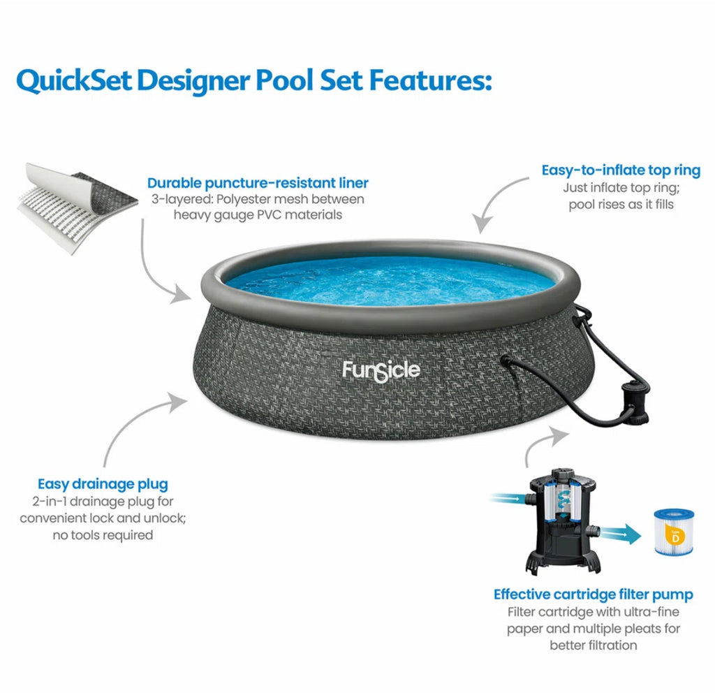 Funsicle Round Above Ground Swimming Pool
