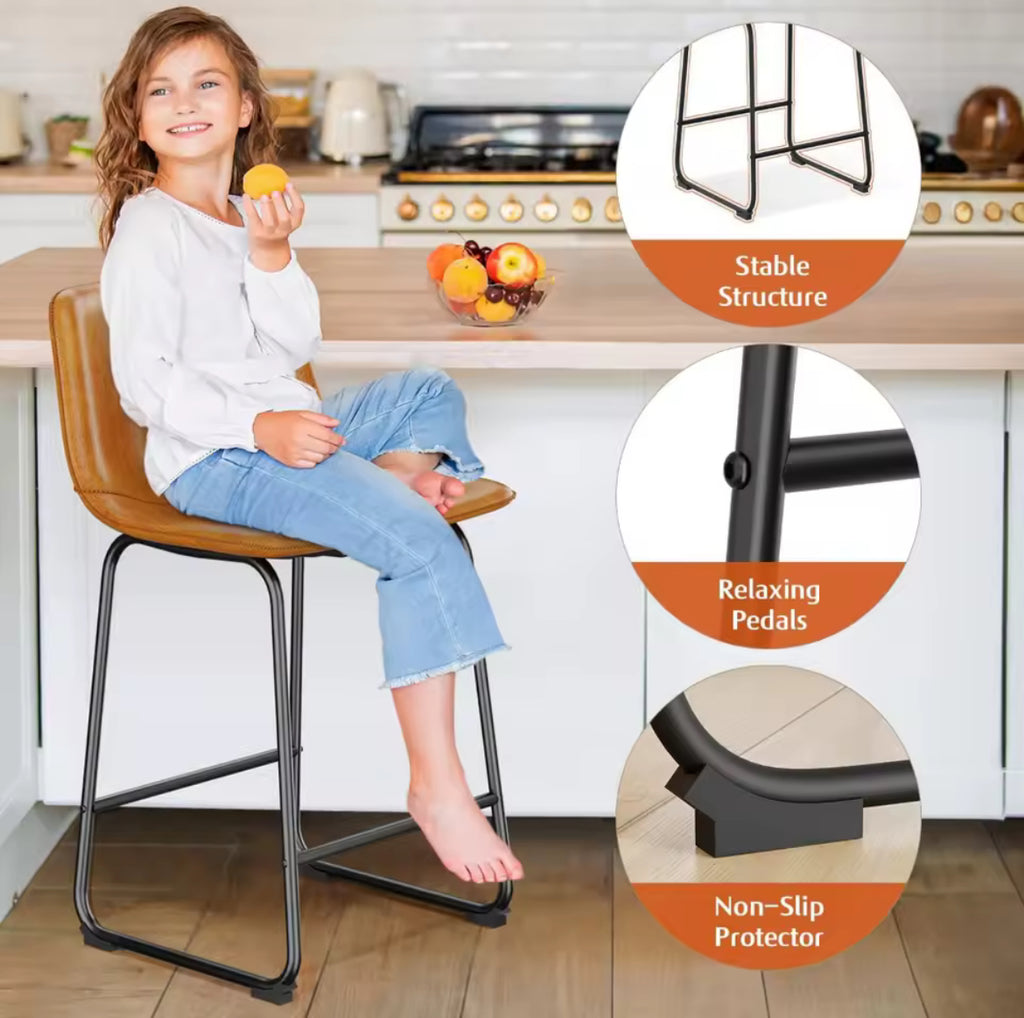 Urban Armless Bar Stools (Set of 2)