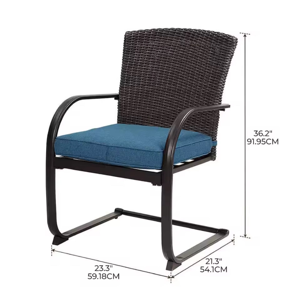 Spring Outdoor Lounge Chair (Set of 2)