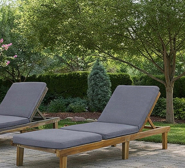 Outdoor Wood Chaise Lounge