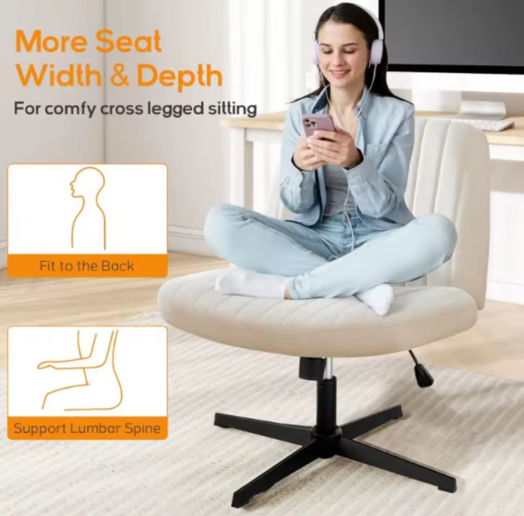 Comfy Cross-Legged Office Chair