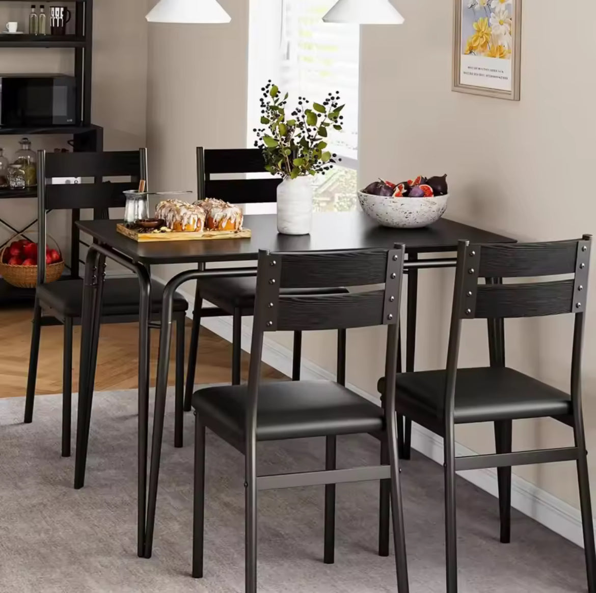 Square Dinette Set for 4