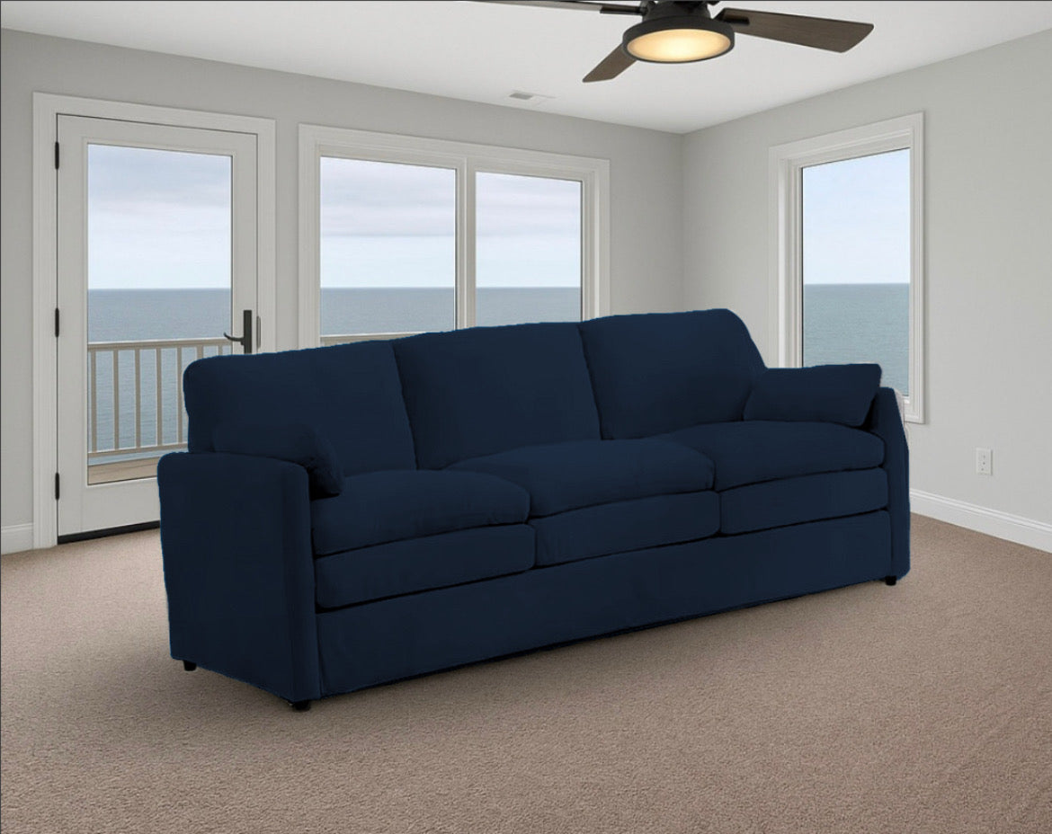 Double Plush Cushioned Sofa