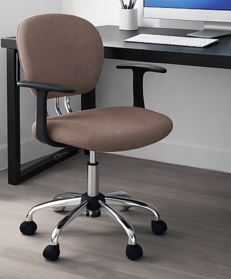 Swivel Office Chair w/ Padded Seat & Chrome Base
