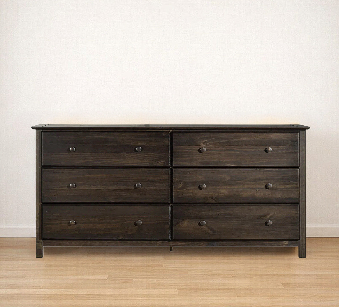 6-Drawer Solid Wood Dresser