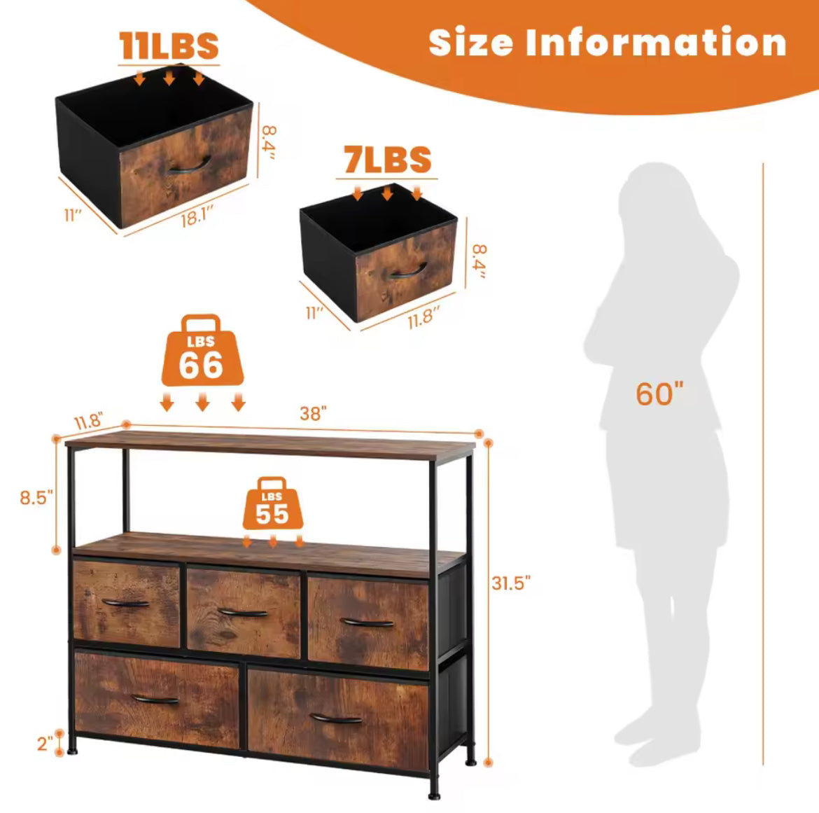 Wooden TV Dresser