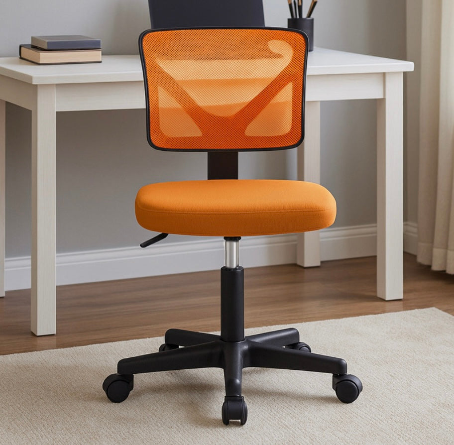 Mesh Armless Office Chair w/ Lumbar Support