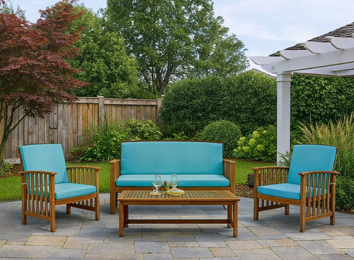 Patio Conversation Set w/ Cushions