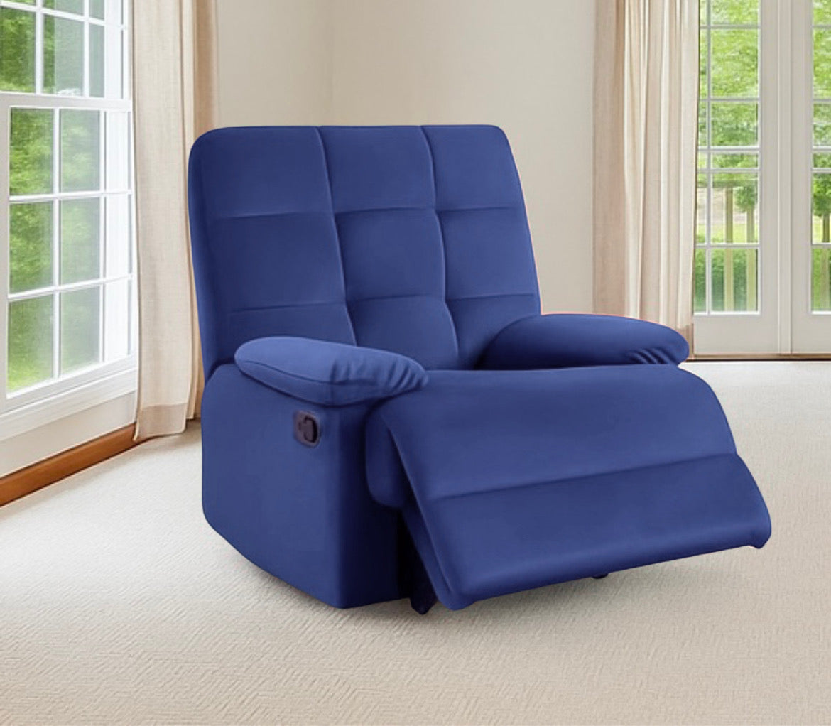 Modern Velvet Recliner