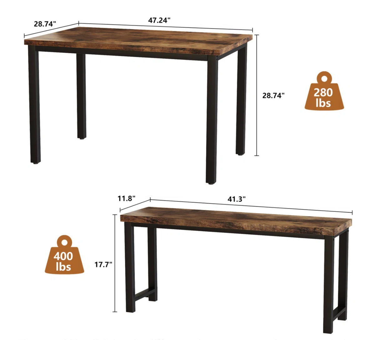 3-Piece Elegant Kitchen Table Set