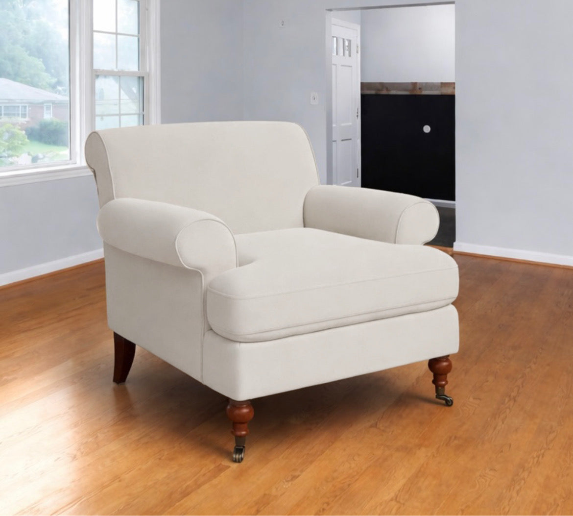 Fawn Velvet Chair