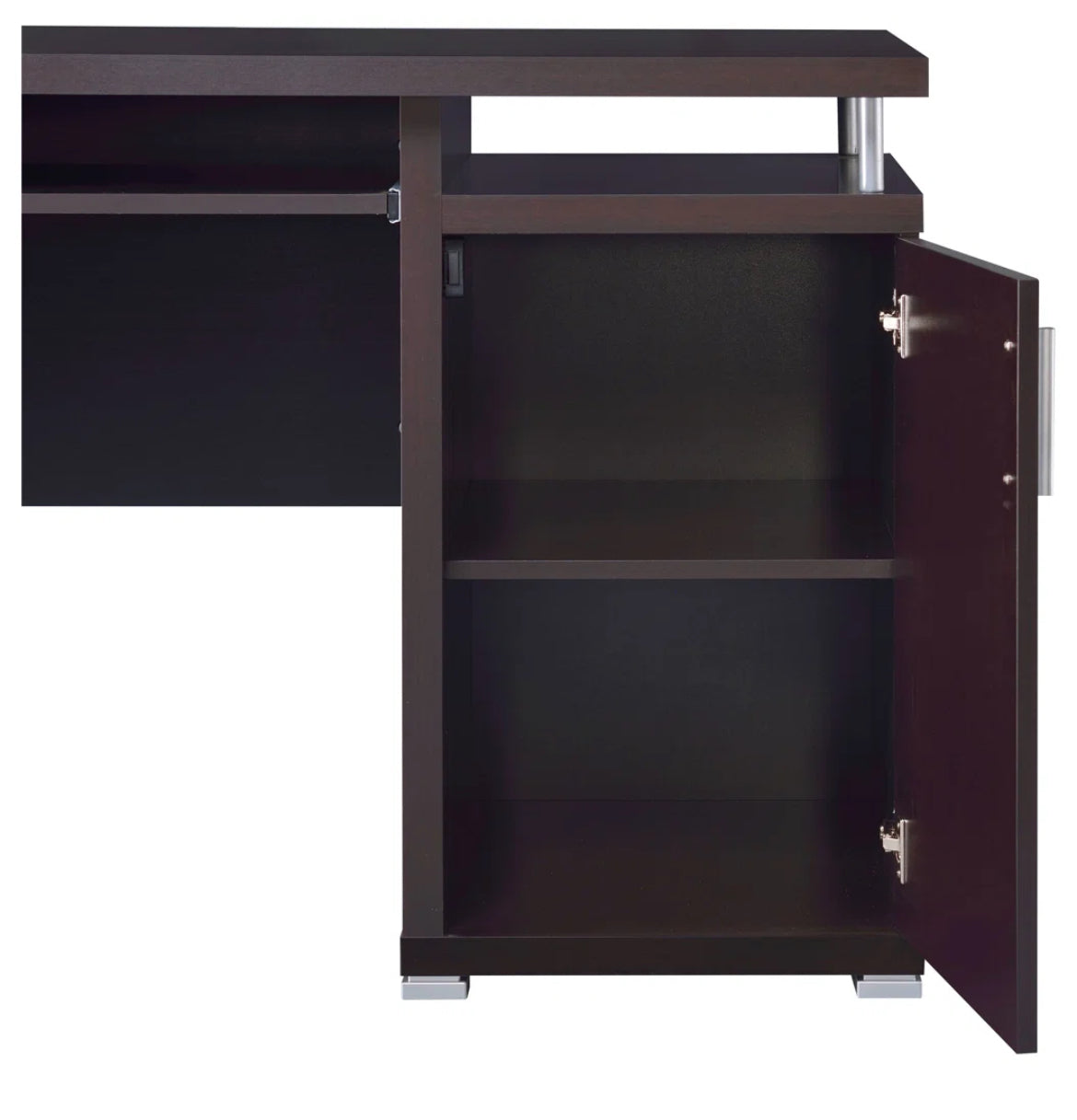 55” Office Desk w/ 2 Drawers & Cabinet