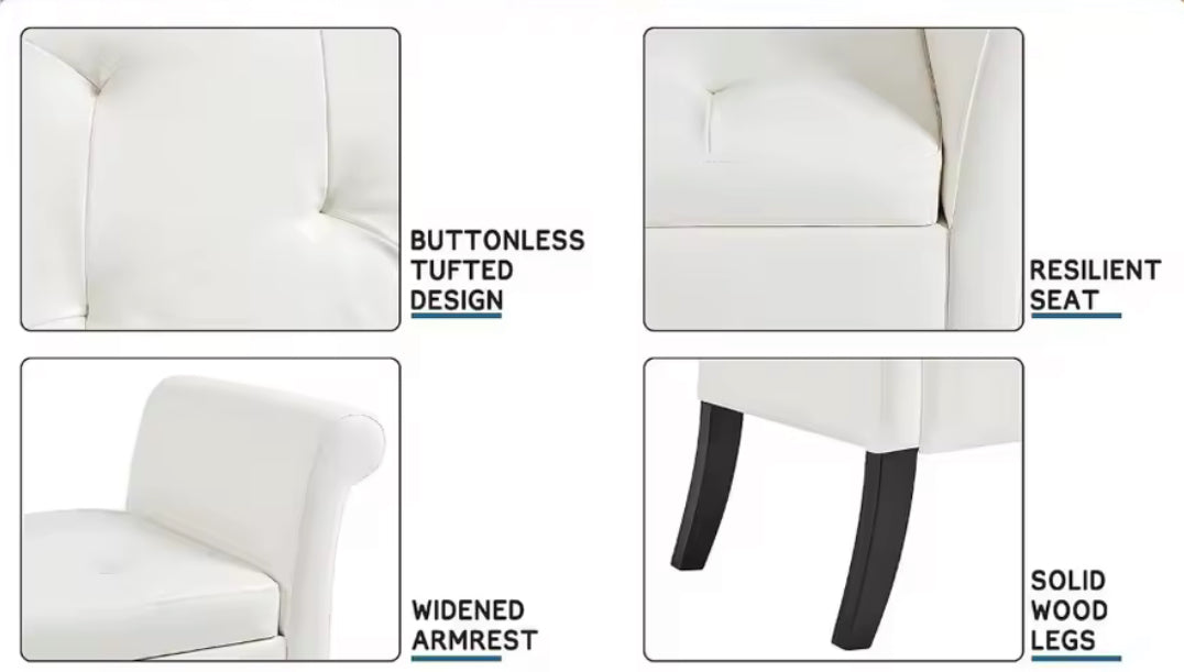 52” Tufted Storage Bench