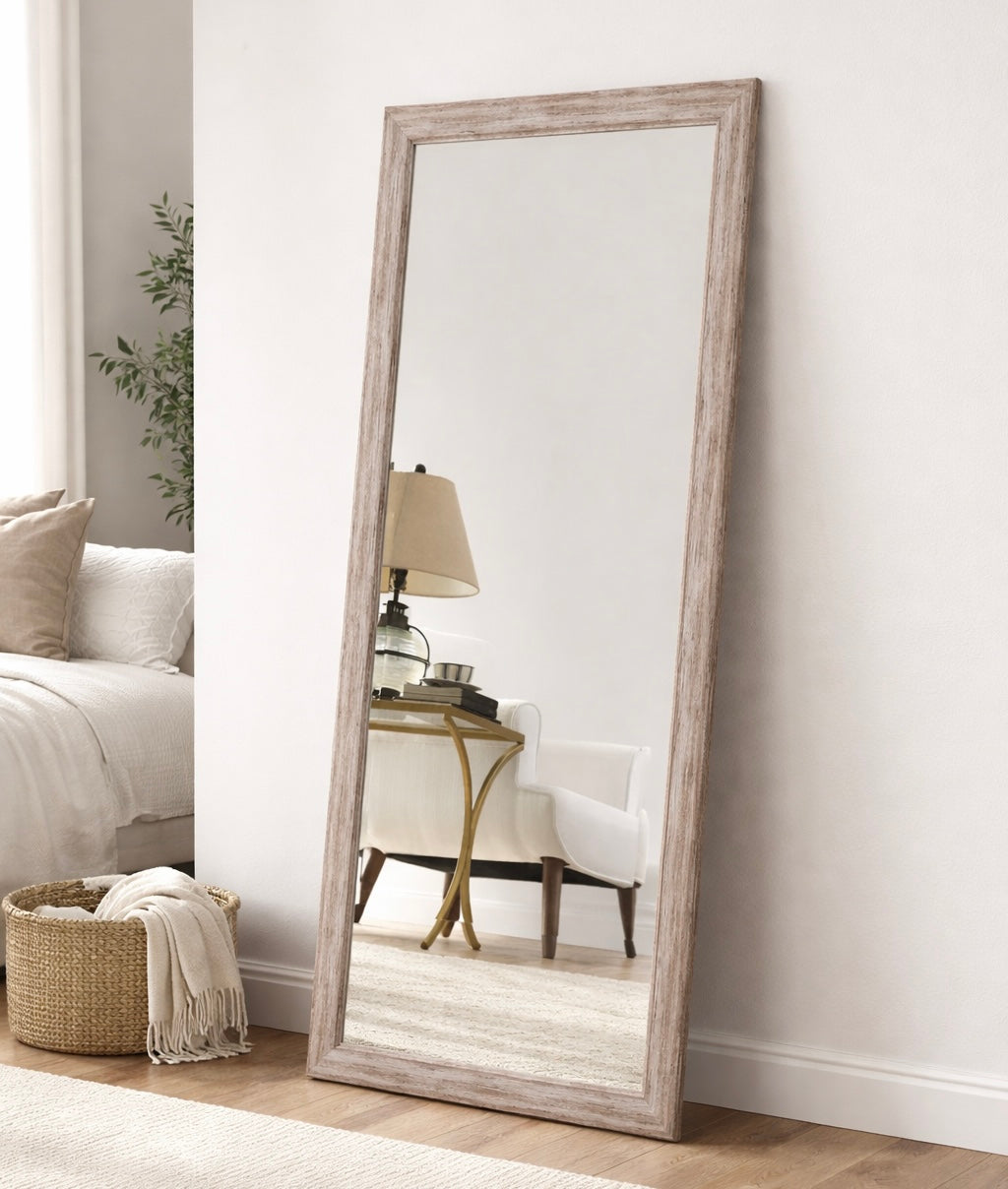 Farmhouse Faux Wood Mirror