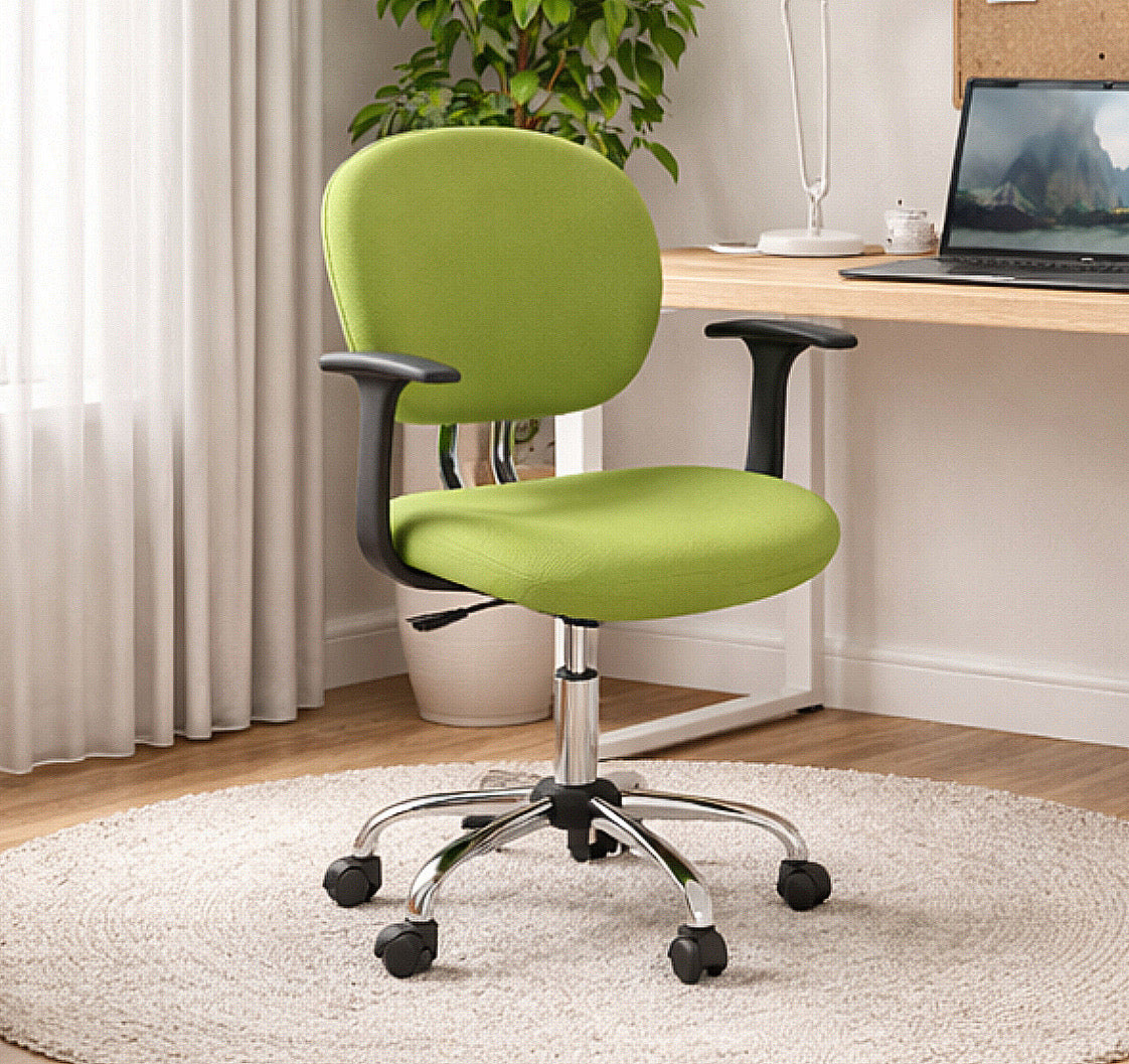 Swivel Office Chair w/ Padded Seat & Chrome Base