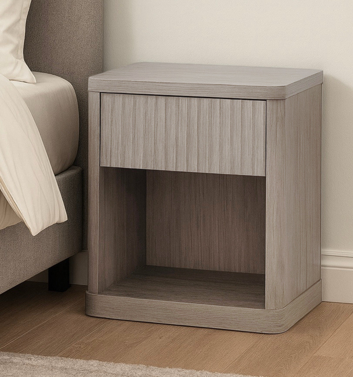 Fluted Bedside Table (Set of 2)