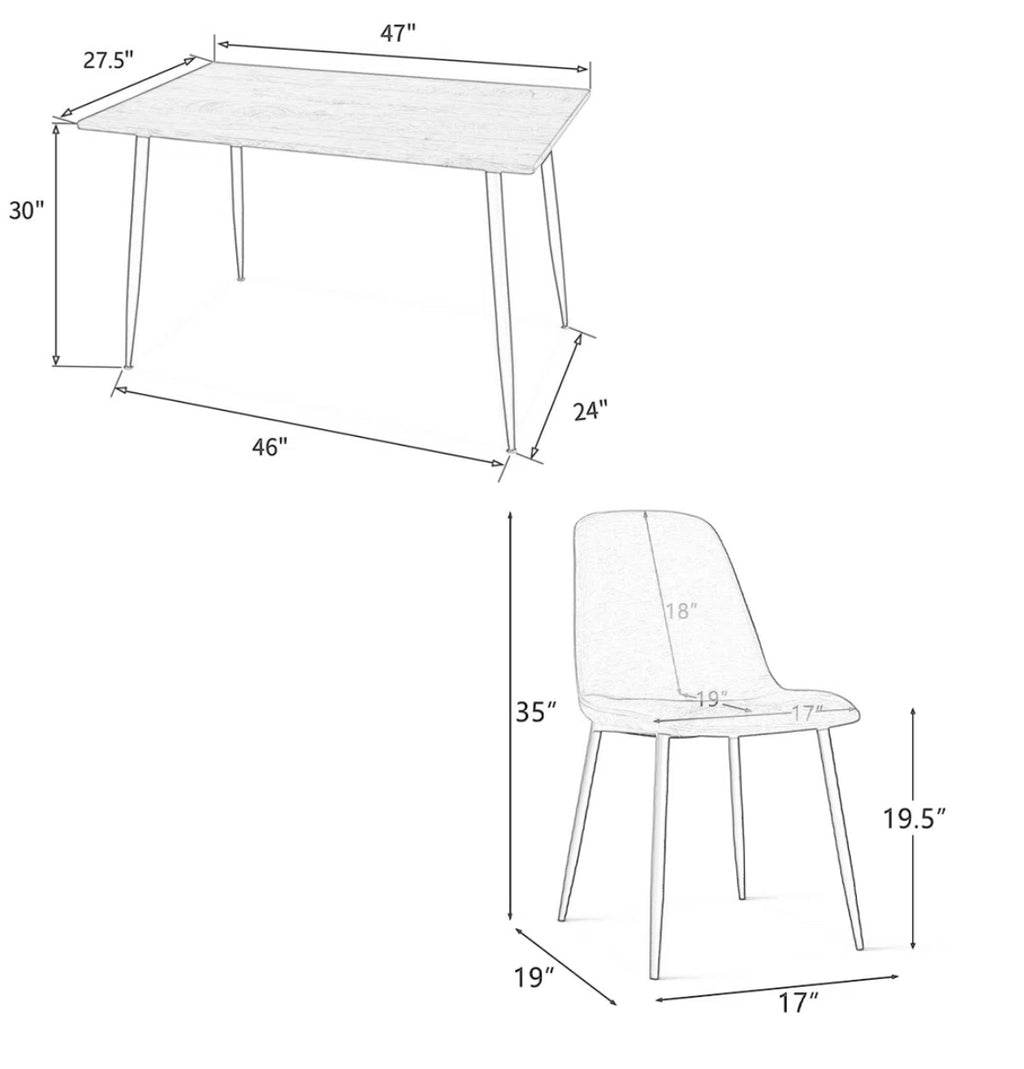 4-Seat Modern Dining Set