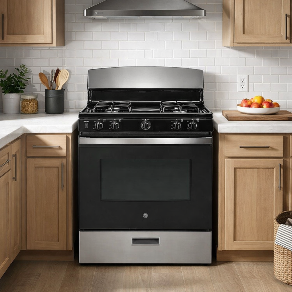 GE 30" 4.8 Cubic Feet Freestanding Natural Gas Stove