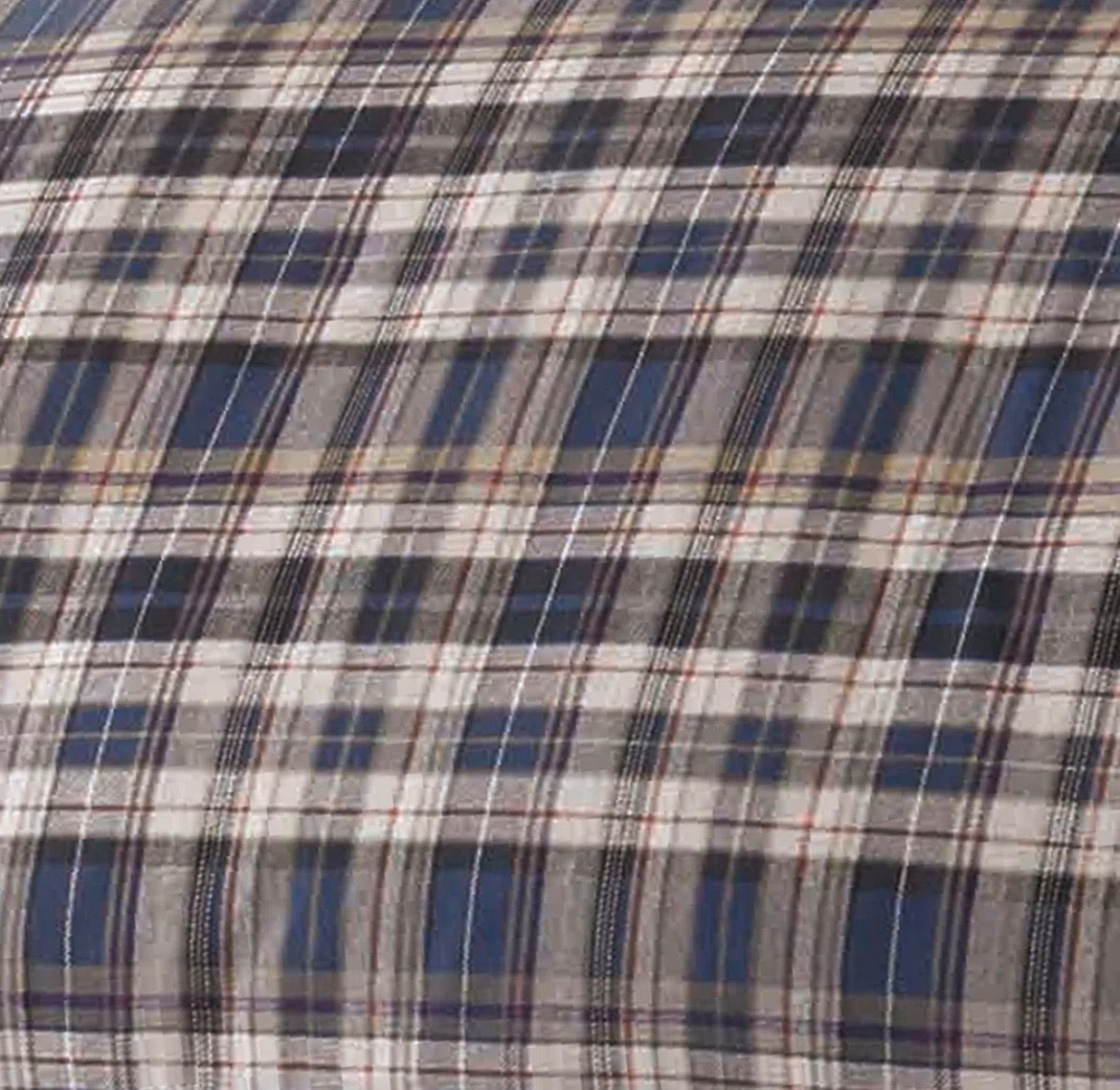 Brown Plaid Comforter Set