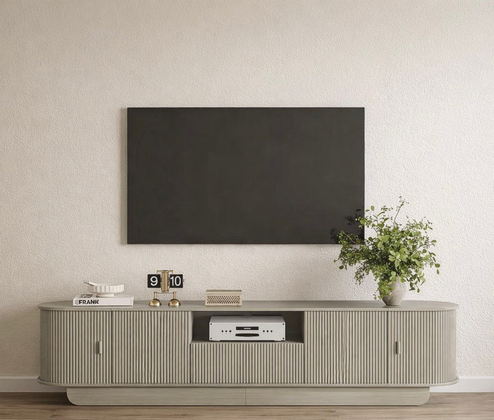 Fluted TV Console