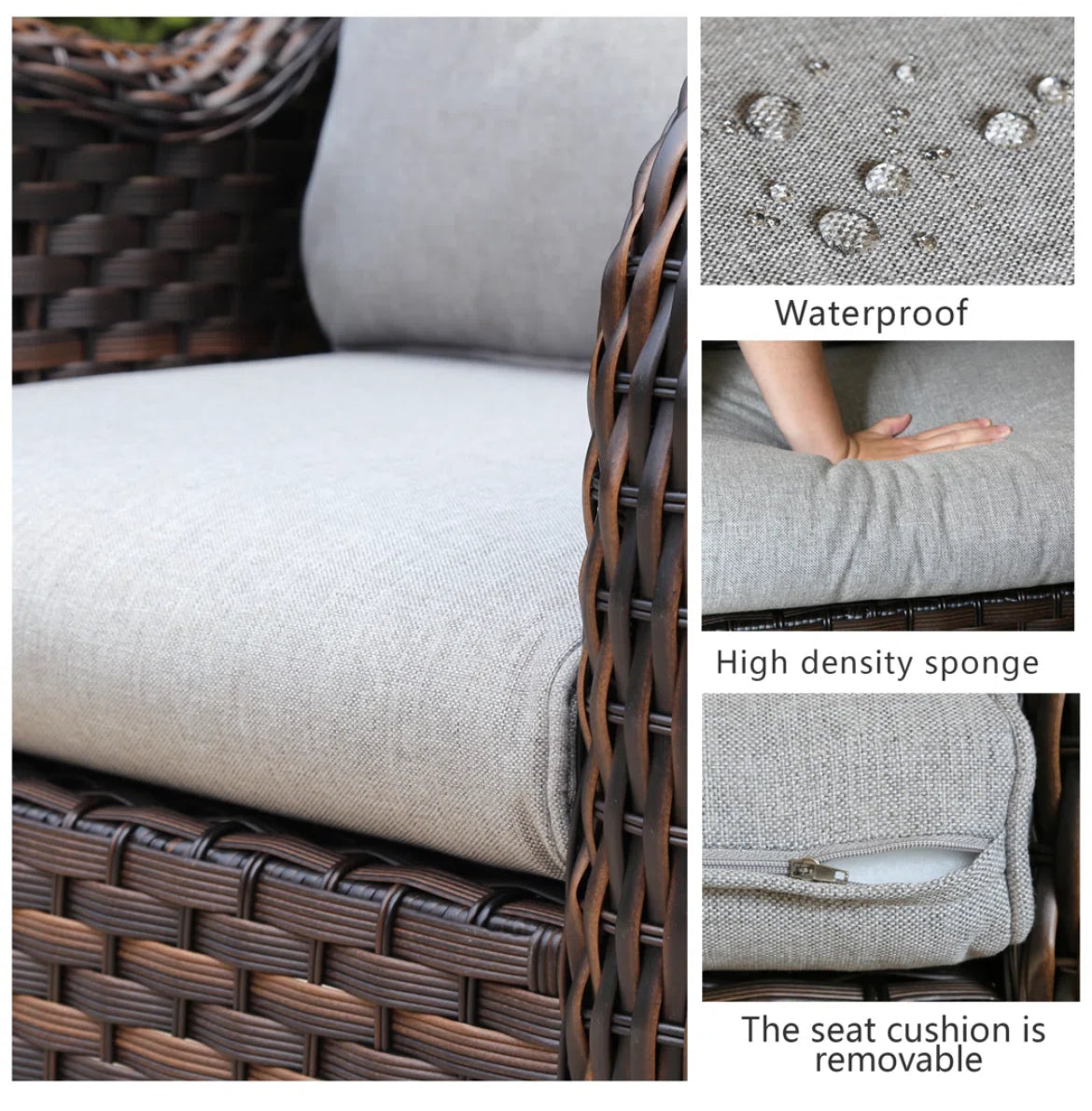 Outdoor Wicker Rocking Chair
