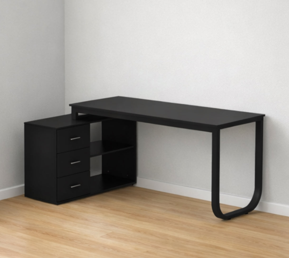 55” L-Shaped Writing Desk
