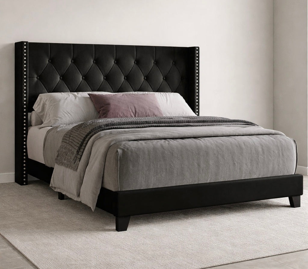 Elegant Tufted Bed Frame