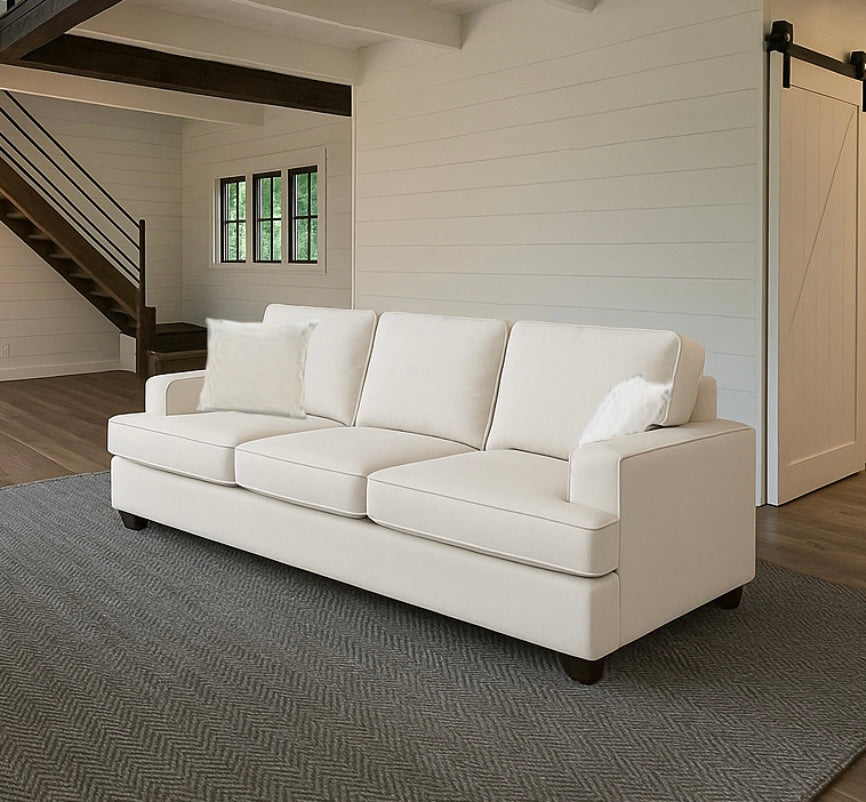 Extra Comfy Deep Seat Sofa w/ 2 Pillows